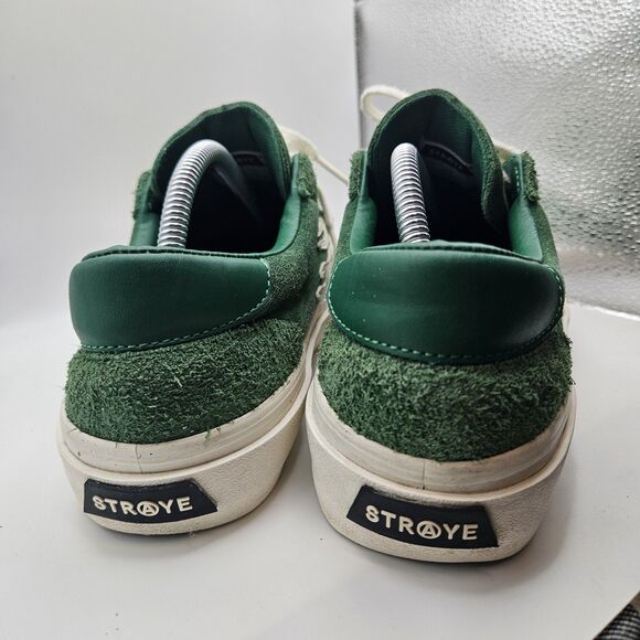 Straye Mens Logan Green White Suede Skater Grunge Punk Skateboard Shoe M9/W10.5 main image 4